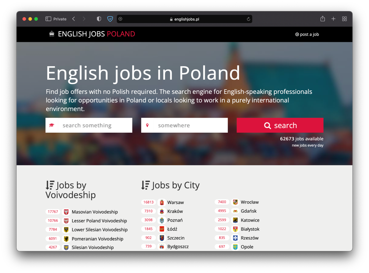 English-speaking jobs in Poland
