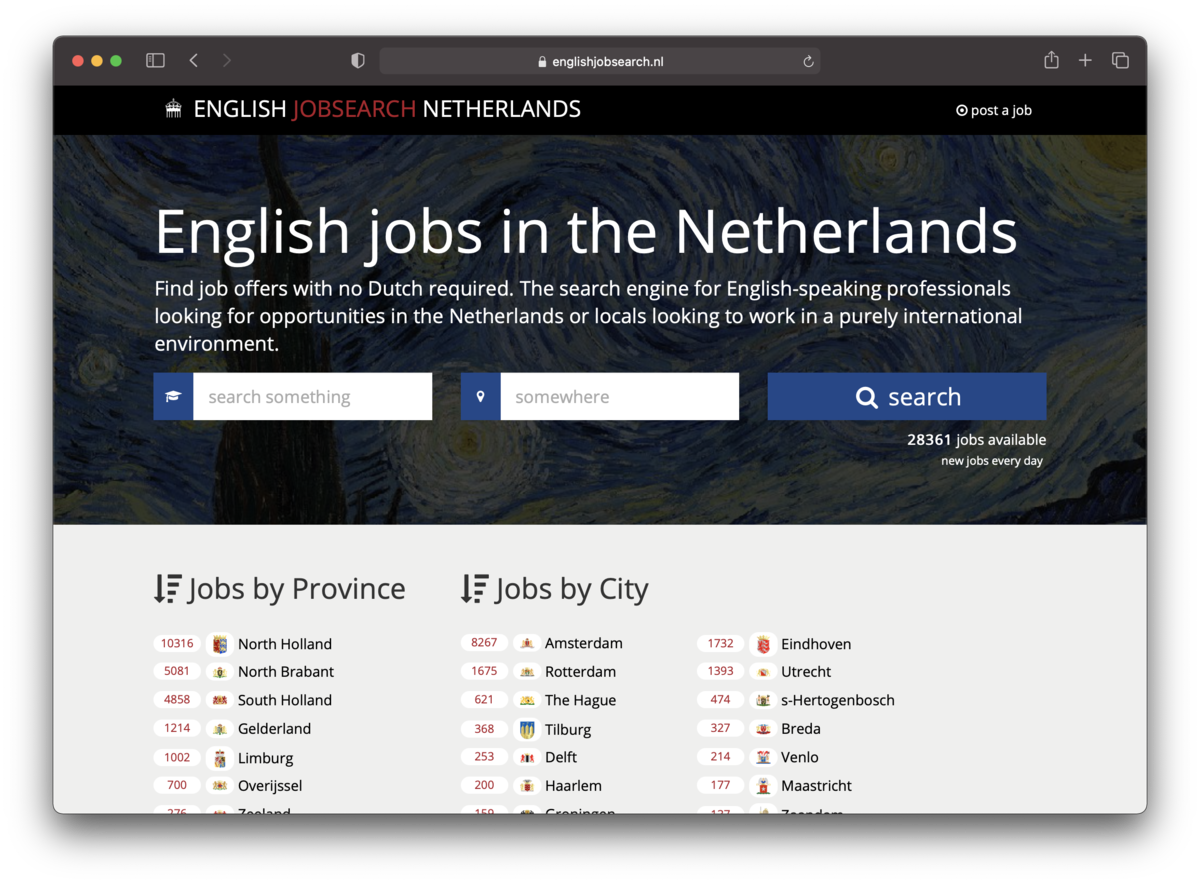 English-speaking jobs in the Netherlands